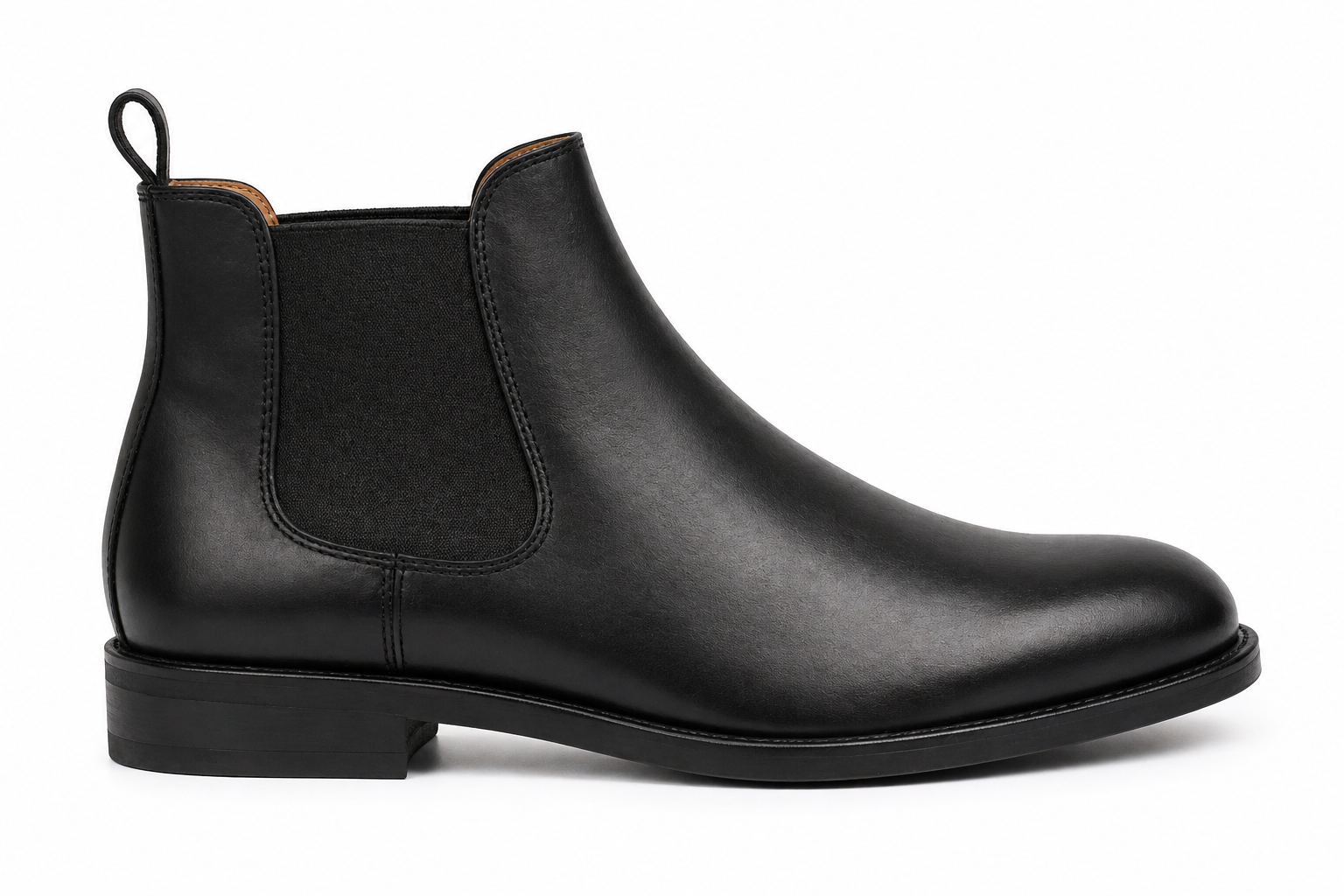 Black Leather Classic Chelsea Boots