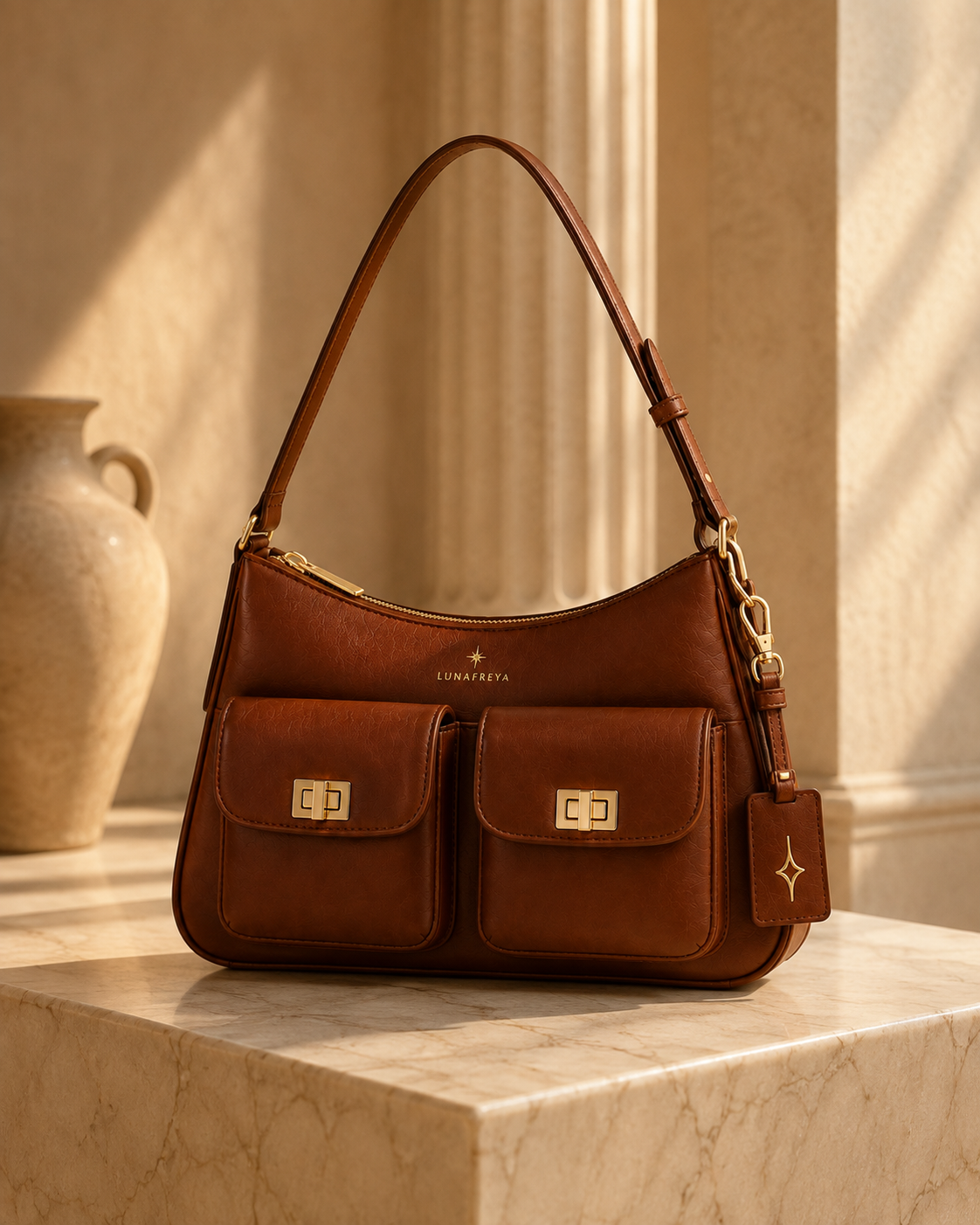 The Luna Pocket Shoulder Bag